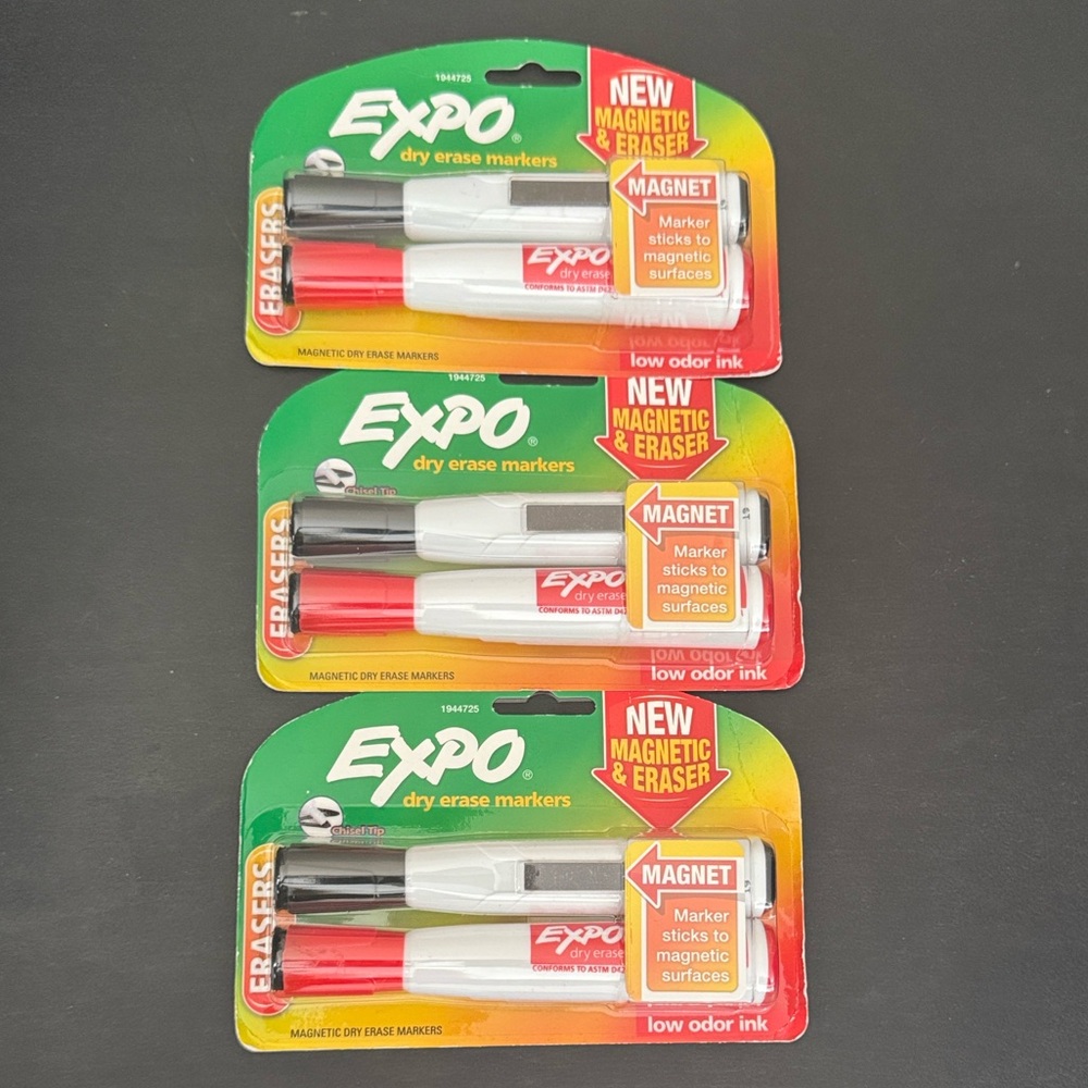 Expo Dry Erase Markers with Eraser and Magnet